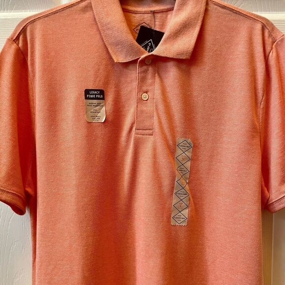 ORANGE BLAST LEGACY PIQUE POLO 100% COTTON SIZE LARGE - Picture 1 of 8